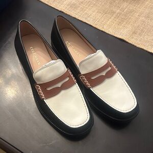 Cole Haan Men's Black, White, and Brown Loafers